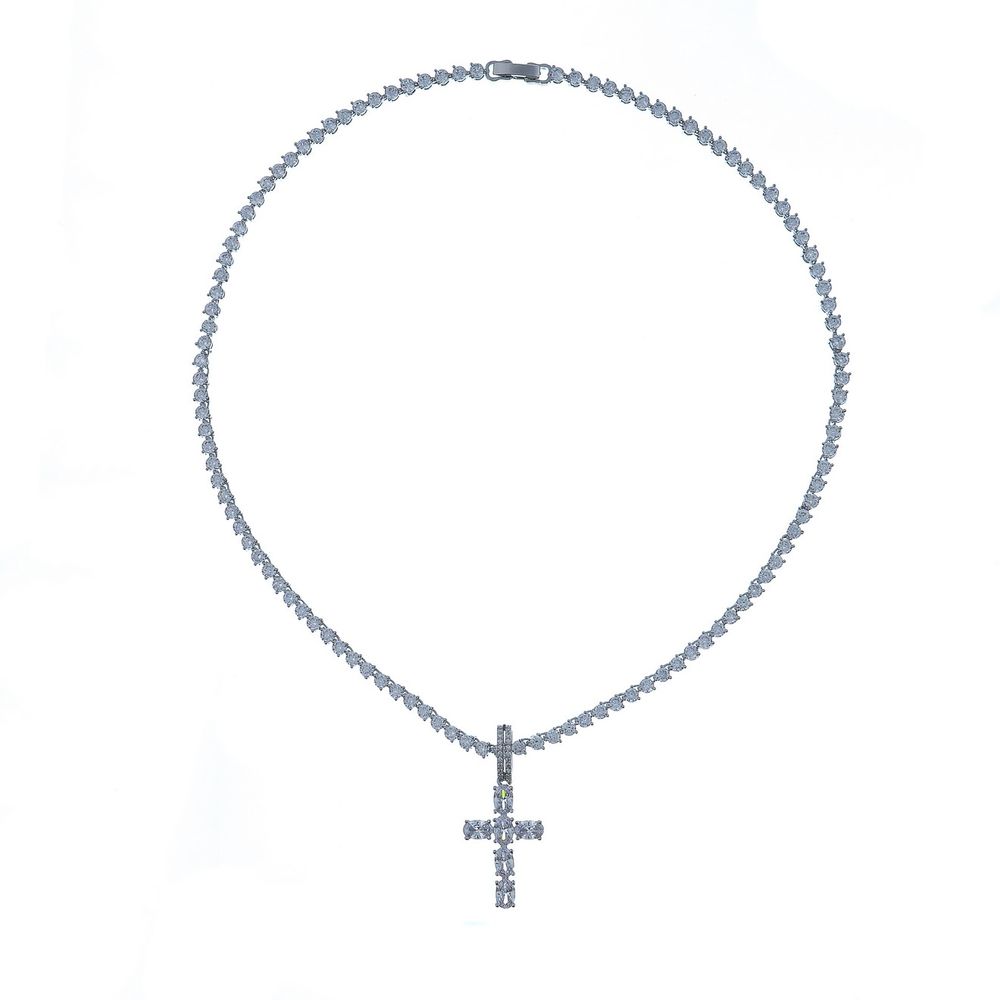 

Колье из бижутерного сплава 42 см Moon Paris MRQ-23.12-054, кристалл, MRQ-23.12-054