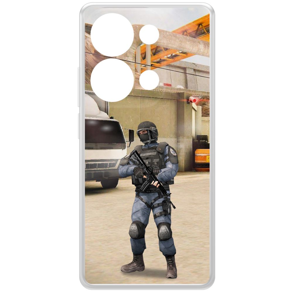 

Чехол-накладка Clear Case Cтандофф 2 (Standoff 2) - GIGN для Xiaomi Redmi Note 13 Pro 4G, Прозрачный