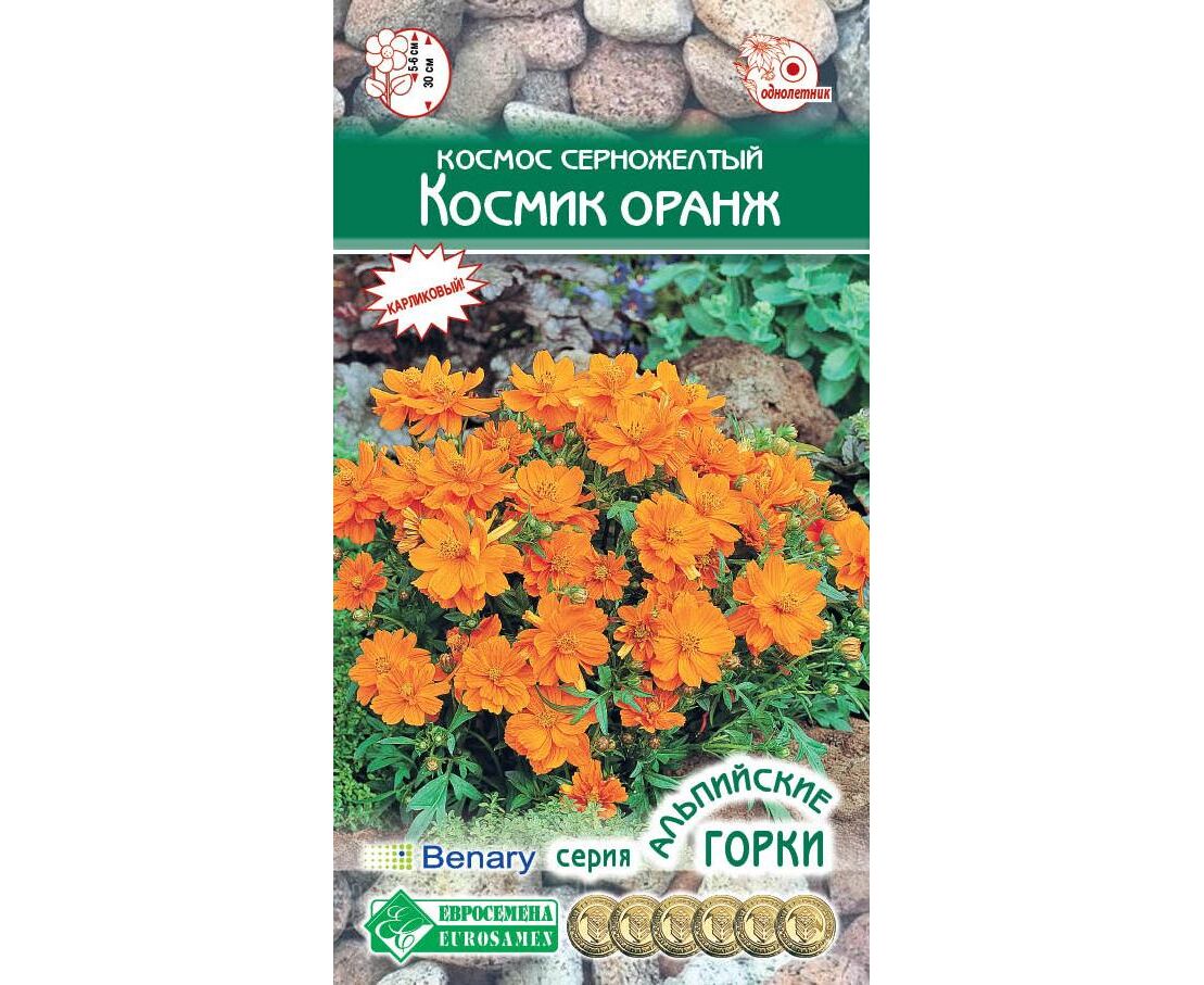 

Семена космея Евросемена Космик оранж 17816 1 уп., Космик оранж