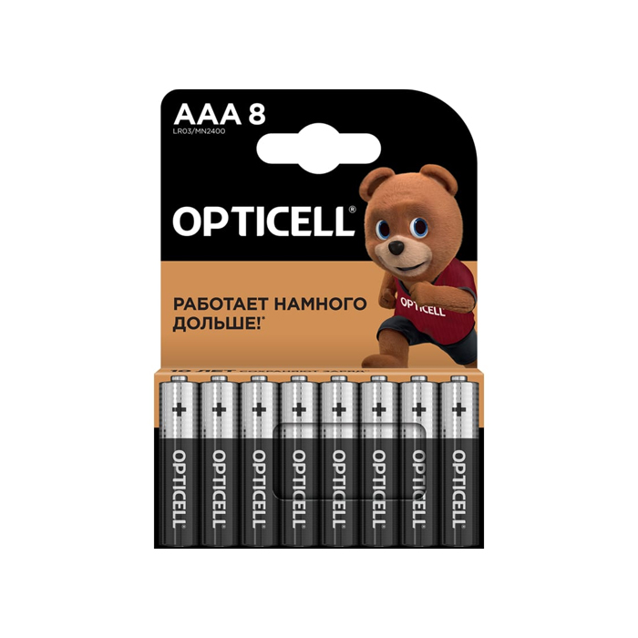 Батарейки OptiСell Professional AAА 8 шт 1469₽