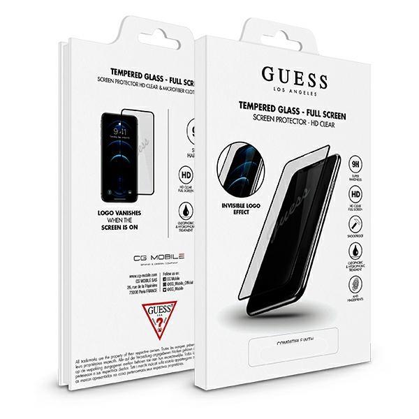 Стекло CG Mobile Guess Tempered glass Script Magic logo для iPhone 12 mini Black