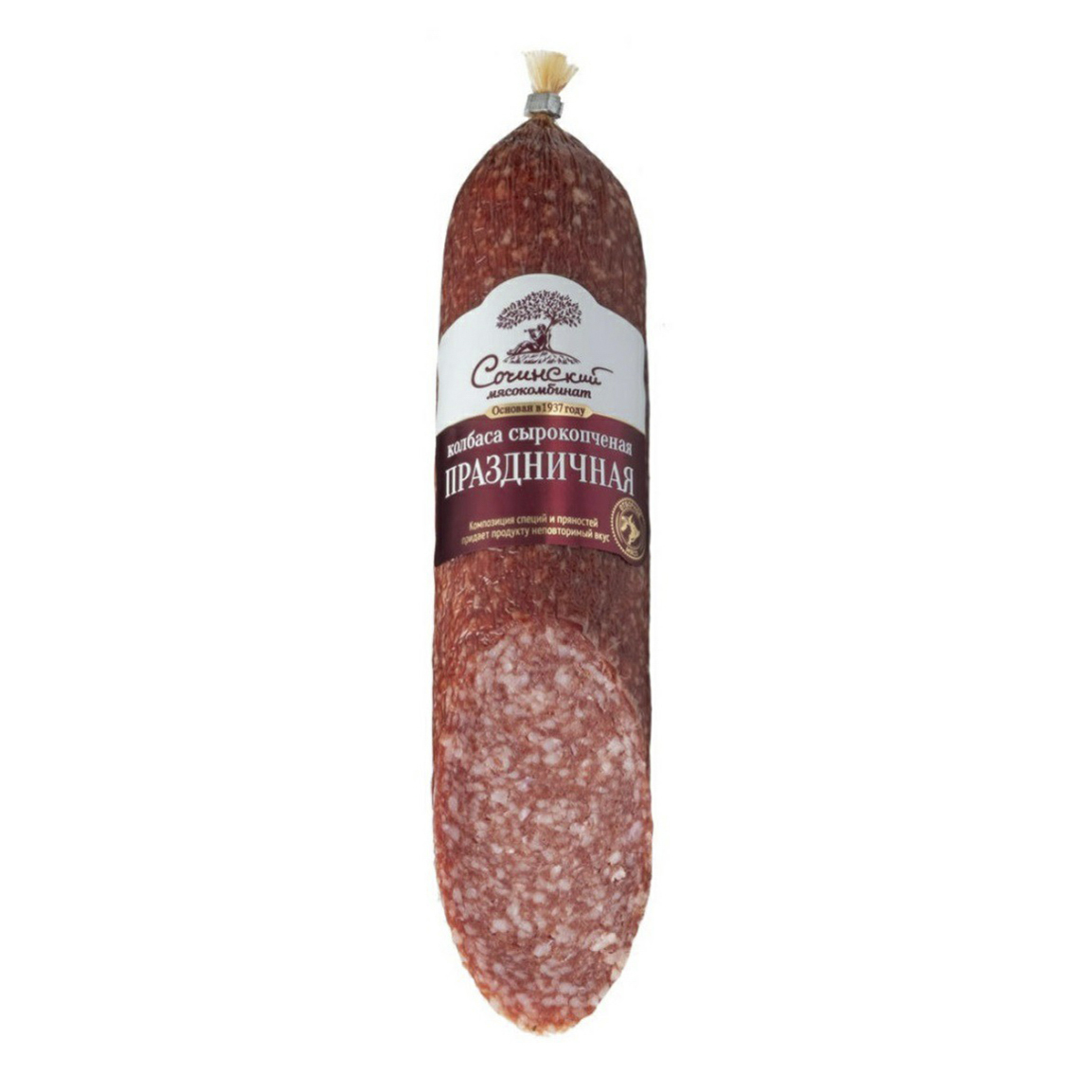 

Колбаса Сочинский мясокомбинат Праздничная сырокопченая