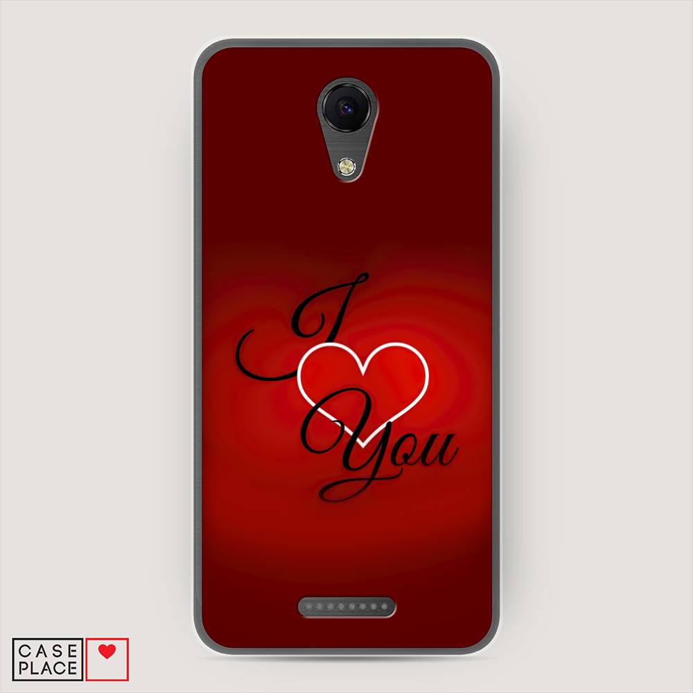 фото Чехол awog "i love you 3" для bq 5044 strike