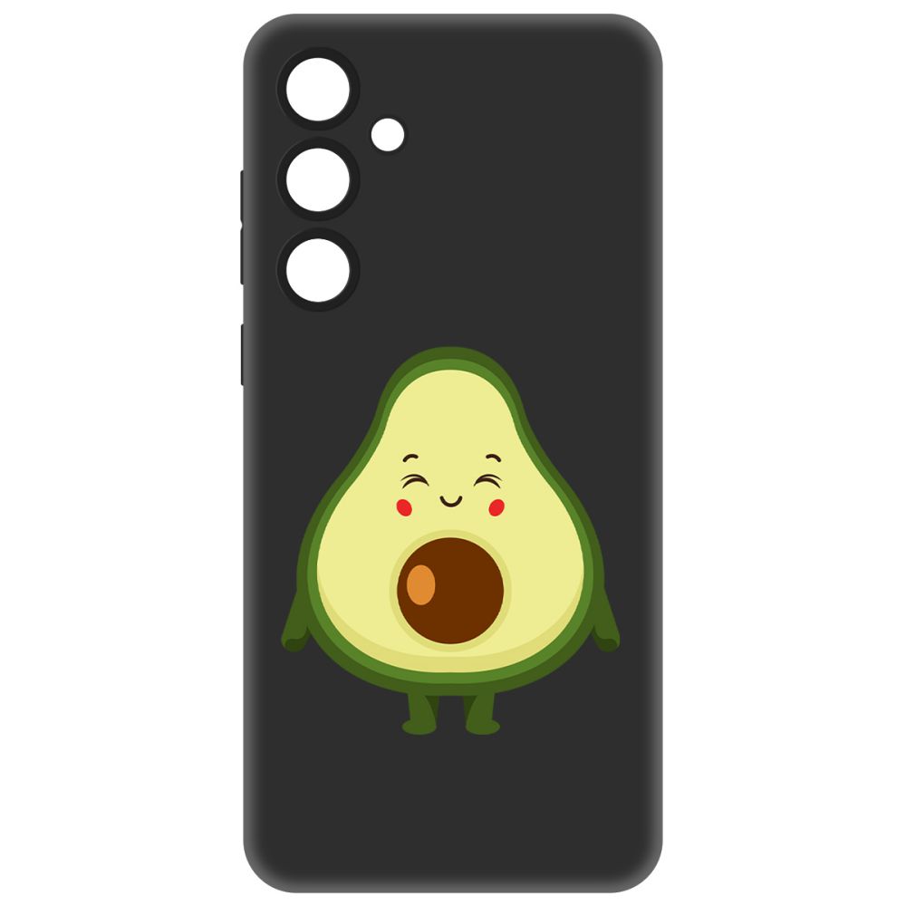 

Чехол-накладка Krutoff Soft Case Авокадо Милый для Samsung Galaxy A35 5G (A356) черный