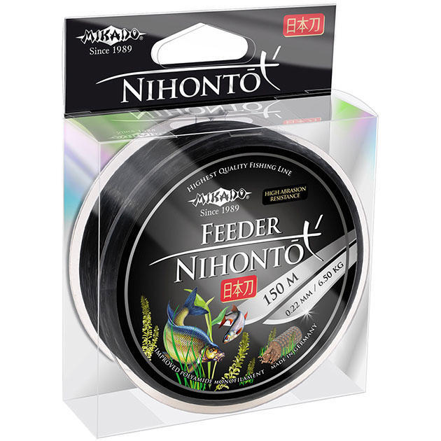 

Леска Mikado NIHONTO FEEDER 0,22 (150 м) - 6,50 кг,, Черный, NIHONTO FEEDER