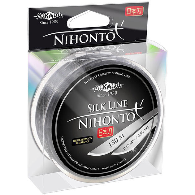 

Леска Mikado NIHONTO SILK LINE 0,28 (150 м) - 9.30 кг., Серый, SILK LINE