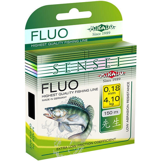 

Леска Mikado SENSEI FLUO 0,24 (150 м) - 6.50 кг., Желтый, SENSEI FLUO