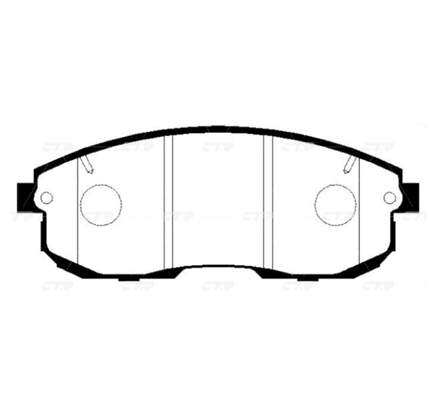 Колодки тормозные дисковые передние Nissan Cube/Juke/Tiida CTR CKSS1