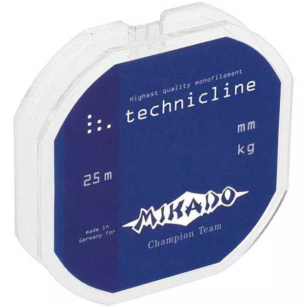 

Леска Mikado TECHNICLINE 0,06 (25 м) - 0.65 кг., Прозрачный, Technicline