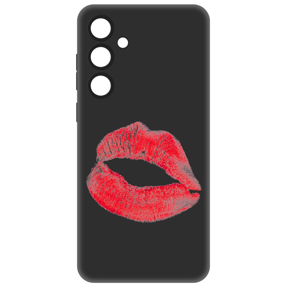 

Чехол-накладка Krutoff Soft Case След помады для Samsung Galaxy A35 5G (A356) черный