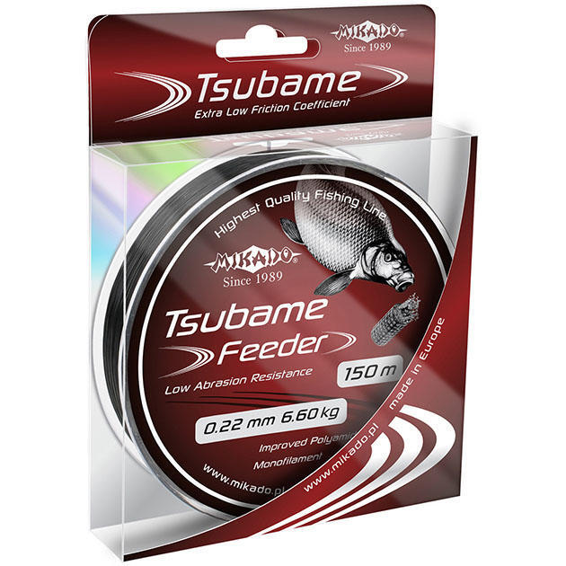 

Леска Mikado TSUBAME FEEDER 0,22 (150 м) - кг., Серый, Tsubame Feeder