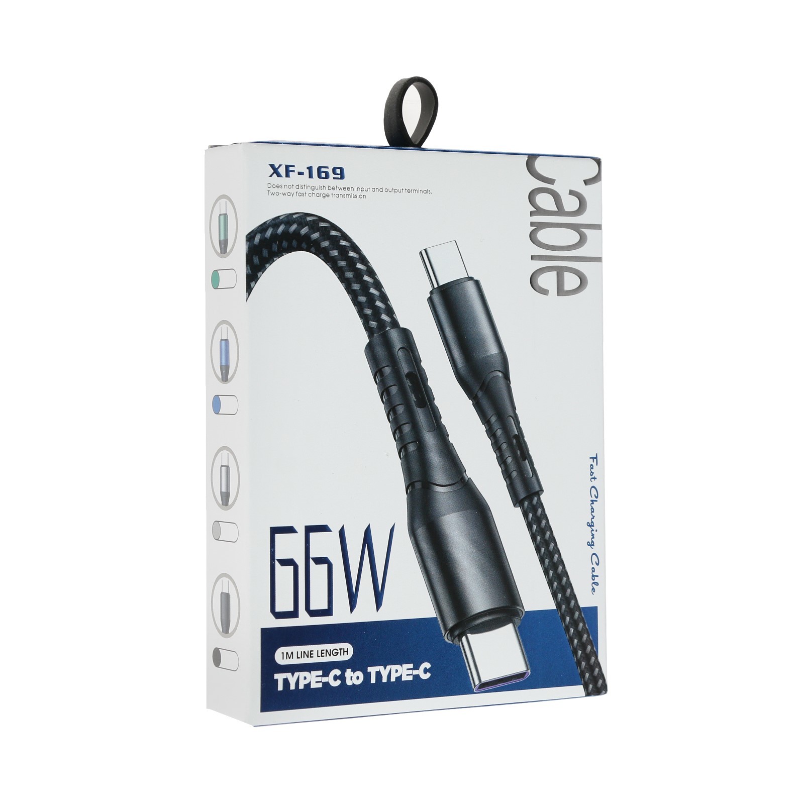 

Кабель USB Type-C-USB Type-C NoBrand XF-169 1м синий, XF-169