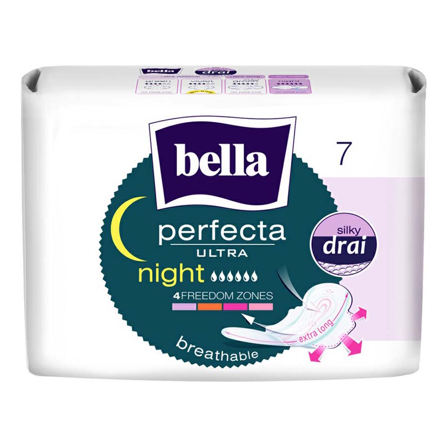 

Прокладки гигиенические Bella Perfecta Ultra Night Silky Drai 7 шт