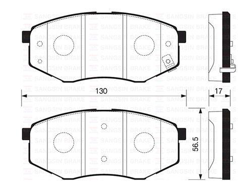 

Колодки передние HYUNDAI ix20, SONATA VI YF, KIA SPORTAGE (SL) 2010- SP1374