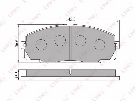 

Колодки тормозные передние Toyota Dyna/Hiace III/Hiace IV 82>19 Lynx BD7508
