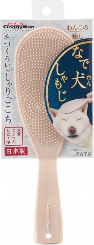 Щетка для собак Japan Premium Pet нейлон, цвет бежевый