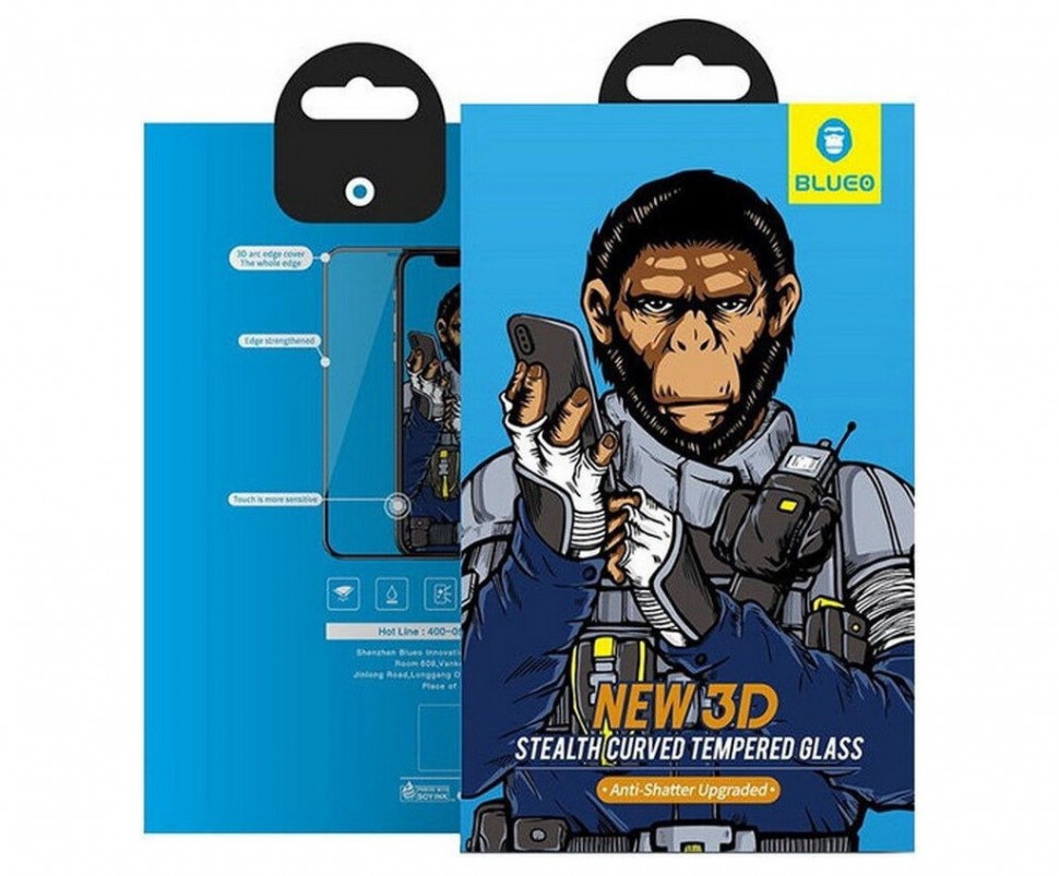 

Стекло Blueo 3D Curved Stealth HD 0.30 mm для iPhone 7/8 с белой рамкой