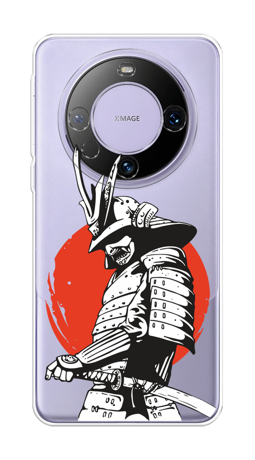 

Чехол на Huawei Mate 60 Pro "Самурай с катаной", Черный;красный;белый, 6122250-1