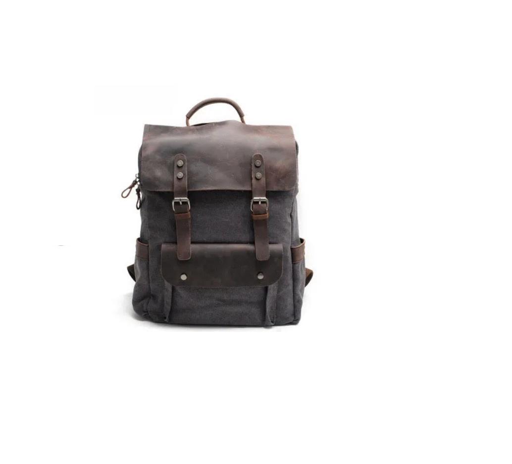 Рюкзак мужской VEREZZO YK02 темно-серый, 38x30x11 см