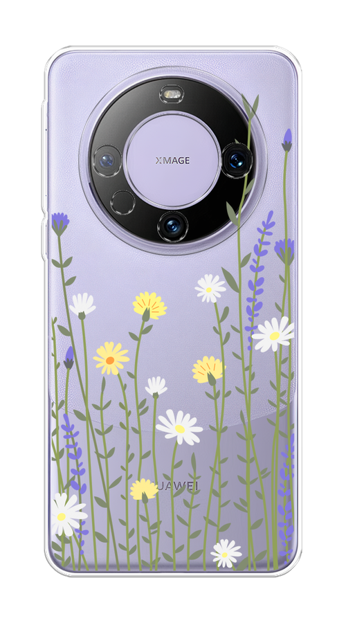 

Чехол на Huawei Mate 60 Pro "Ромашка и лаванда", Зеленый;желтый;прозрачный, 6122250-1