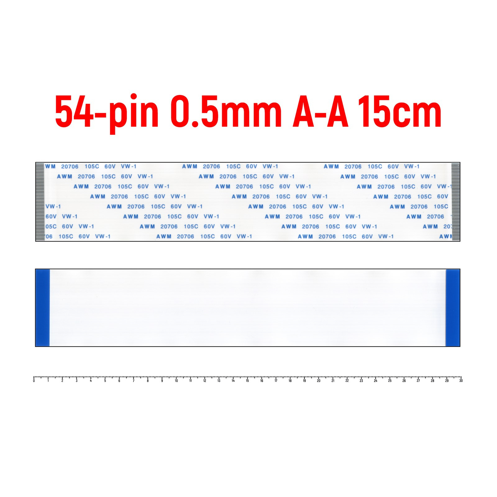 

Шлейф FFC 54-pin Шаг 0.5mm Длина 15cm