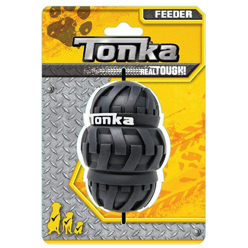 Игрушка для лакомств для собак Tonka, черный, 18.8 см, 1 шт