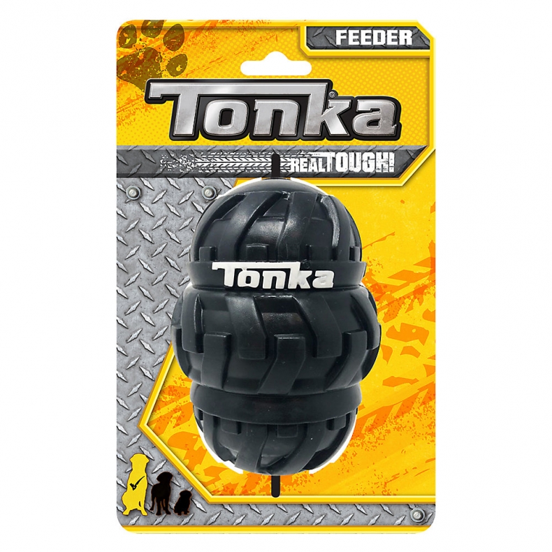 Игрушка для лакомств для собак Tonka, черный, 21.8 см, 1 шт