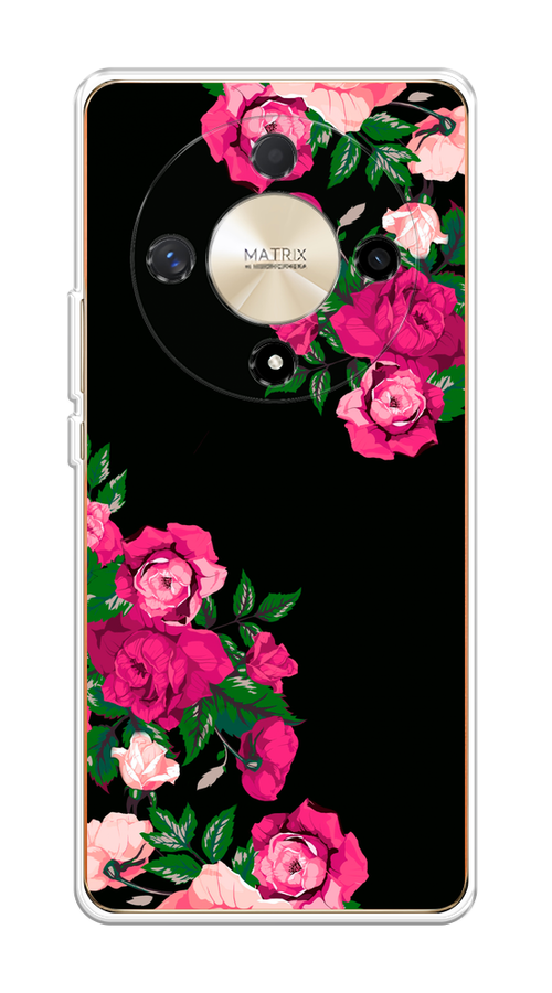 

Чехол на Honor X9B "Розы фуксия", Черный;розовый;зеленый, 6122550-1