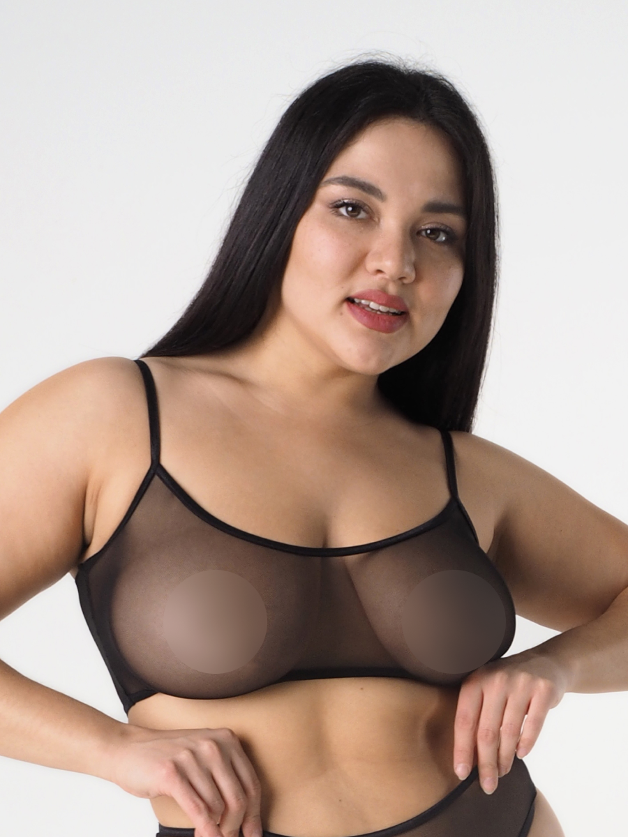 Топ женский GIL ME EVA Нежность черный 60-62 RU