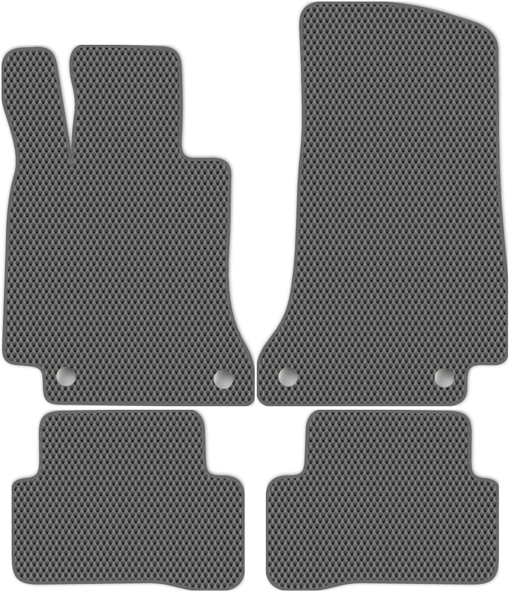 

Коврики ЭВА в салон для Mercedes-Benz C-Class 4 2013 - Н.В., 4 шт. серый, темно-серый кант, 3530-S4YL-H