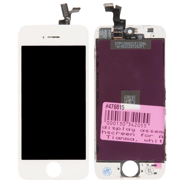 

Дисплей в сборе с тачскрином для Apple iPhone 5S Tianma, белый, iPhone 5S