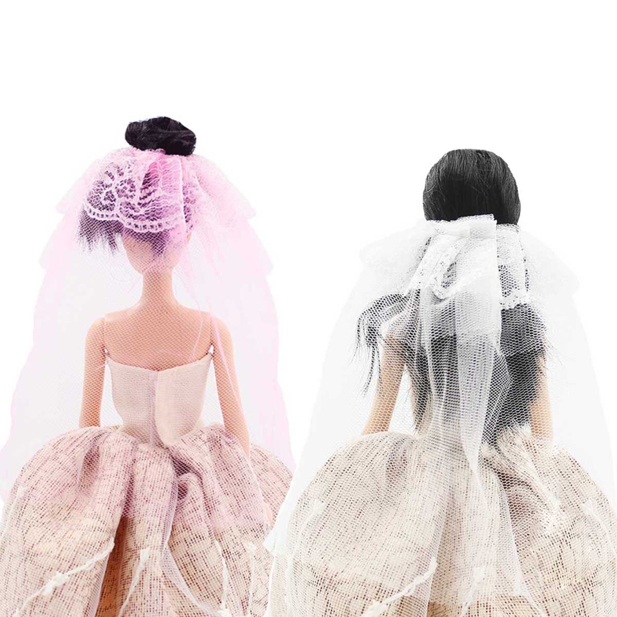 

Фата для кукол Dolls Accessories набор из двух штук Невеста, Разноцветный