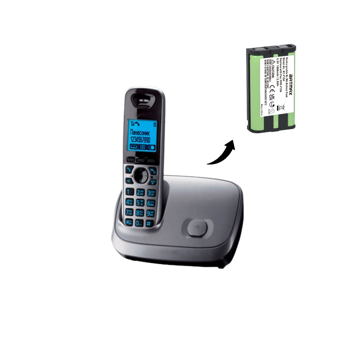 

Аккумулятор для телефона uLike 1000мА/ч для Panasonic KX-FPG391