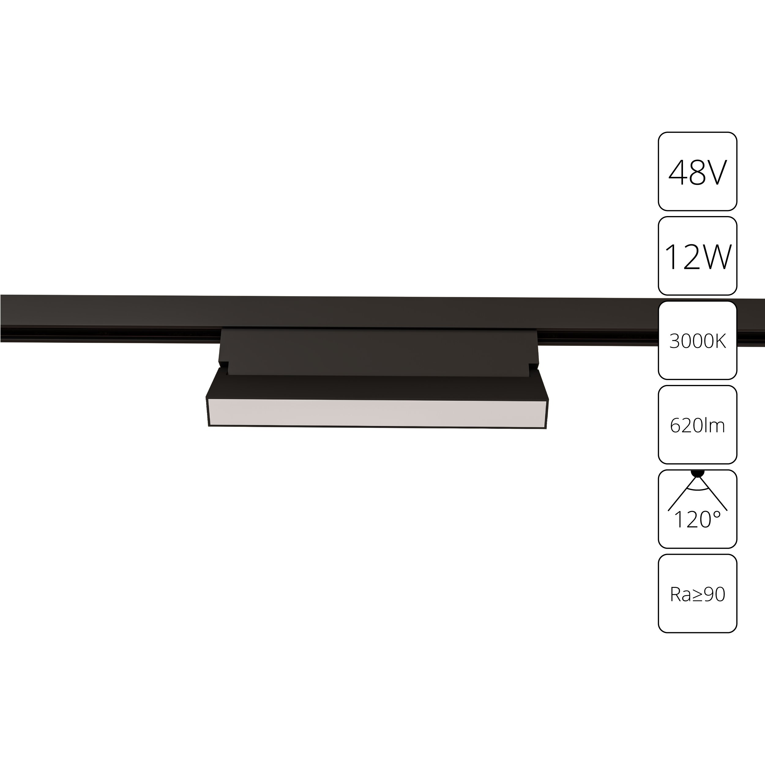 

Магнитный трековый светильник Arte Lamp LINEA A4679PL-1BK, LINEA