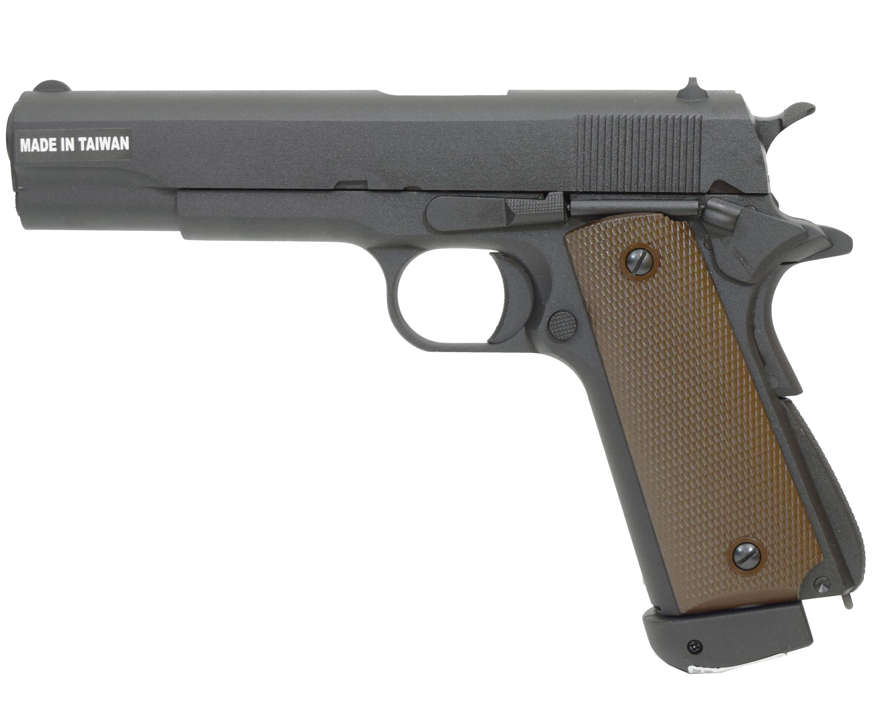 Страйкбольный пистолет KJW Colt M1911A1 6 мм, CO2, GBB