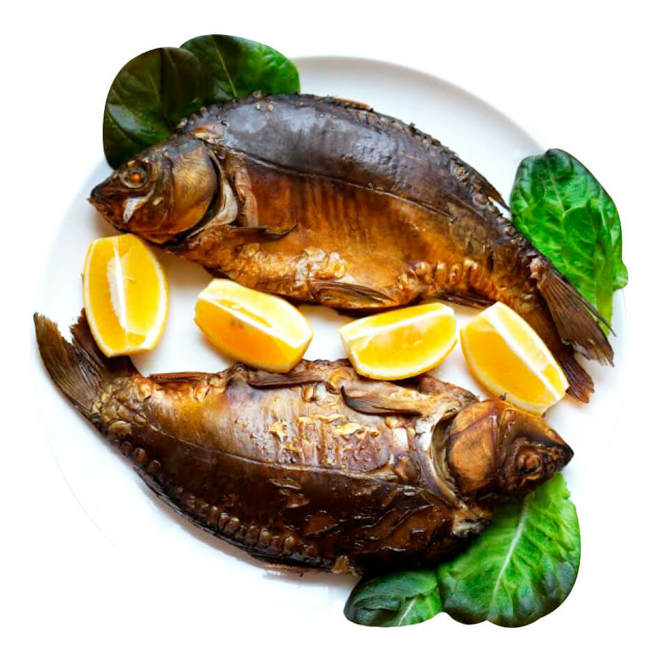 

Карп горячего копчения 2 кг