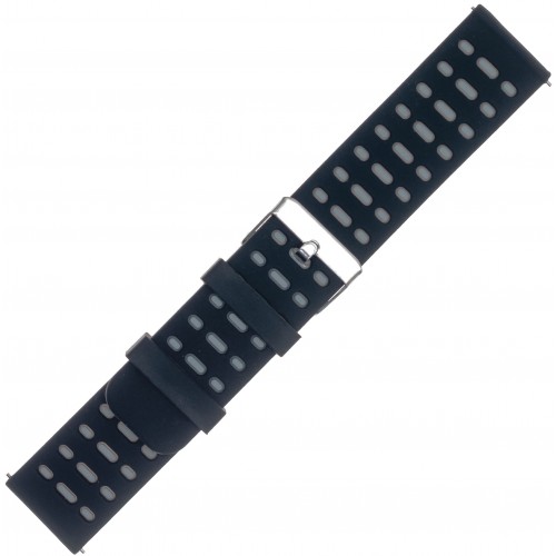 

Ремешок из двух частей унисекс BandRate Smart RBRS026BGR-22MM, черный/серый, RBRS026BGR-22MM
