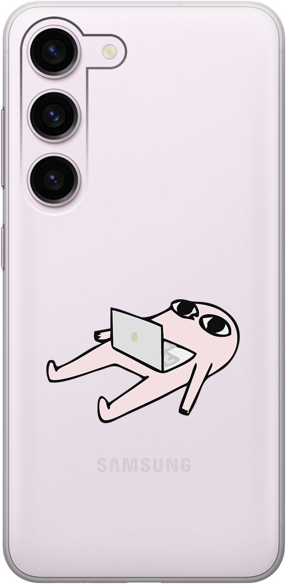 

Силиконовый чехол на Samsung Galaxy S23 с 3D принтом "Freelance" прозрачный, Прозрачный;розовый, 158304