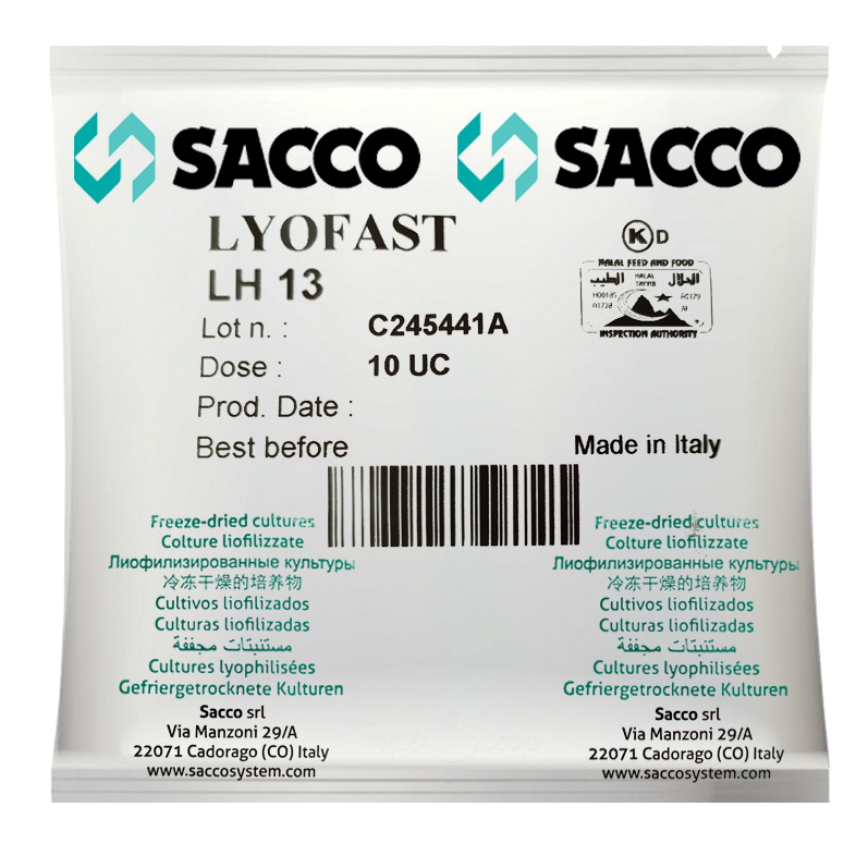 Закваска для сыра Sacco ароматообразующая культура LH 13 - 10U на 2000 литров молока