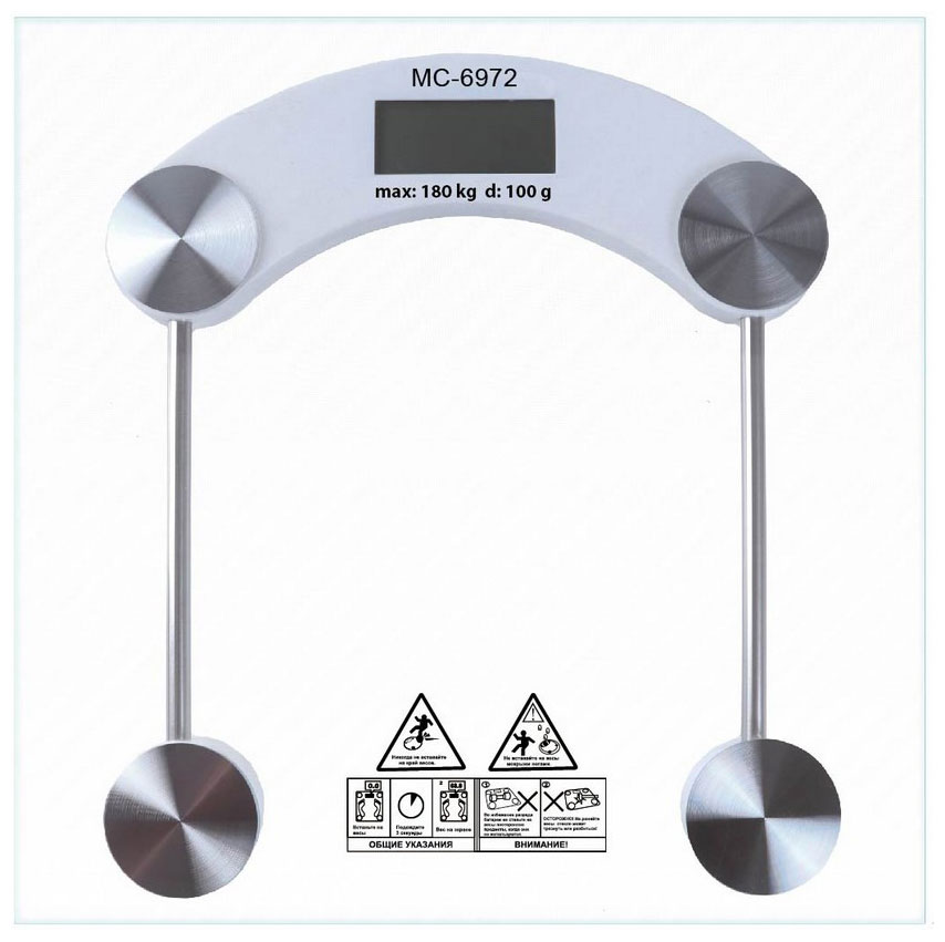 Весы напольные MERCURYHAUS MC - 6972 весы напольные nobrand ref 81908 прозрачный