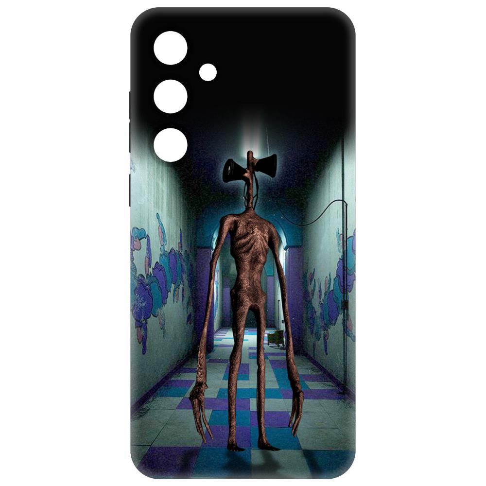 Чехол-накладка Soft Case Хаги Ваги - Сиреноголовый для Samsung Galaxy A35 5G (A356) черный