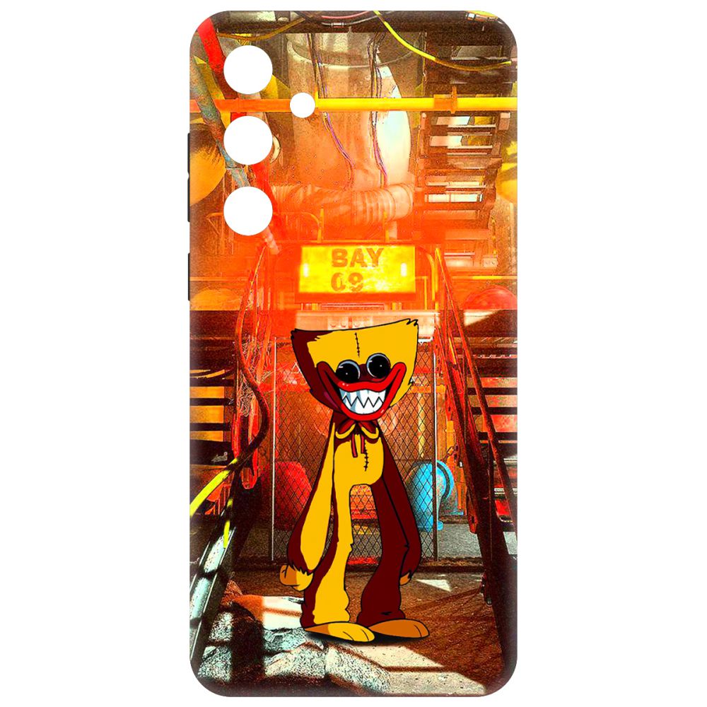 

Чехол-накладка Krutoff Soft Case Хаги Ваги Желтый для Samsung Galaxy A35 5G (A356) черный