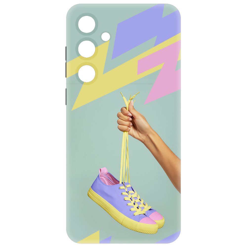 

Чехол-накладка Soft Case Кроссовки женские Цветные для Samsung Galaxy A35 5G (A356) черный