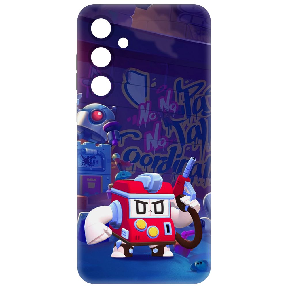 

Чехол-накладка Soft Case Brawl Stars - V8-БИТ для Samsung Galaxy A35 5G (A356) черный