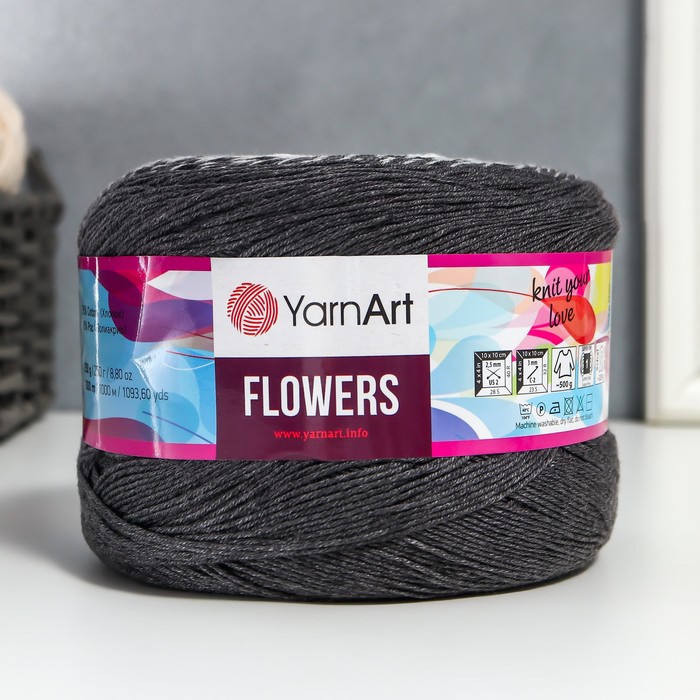 

Пряжа Flowers 55% хлопок, 45% полиакрил 1000м/250гр (251 разноцветный)