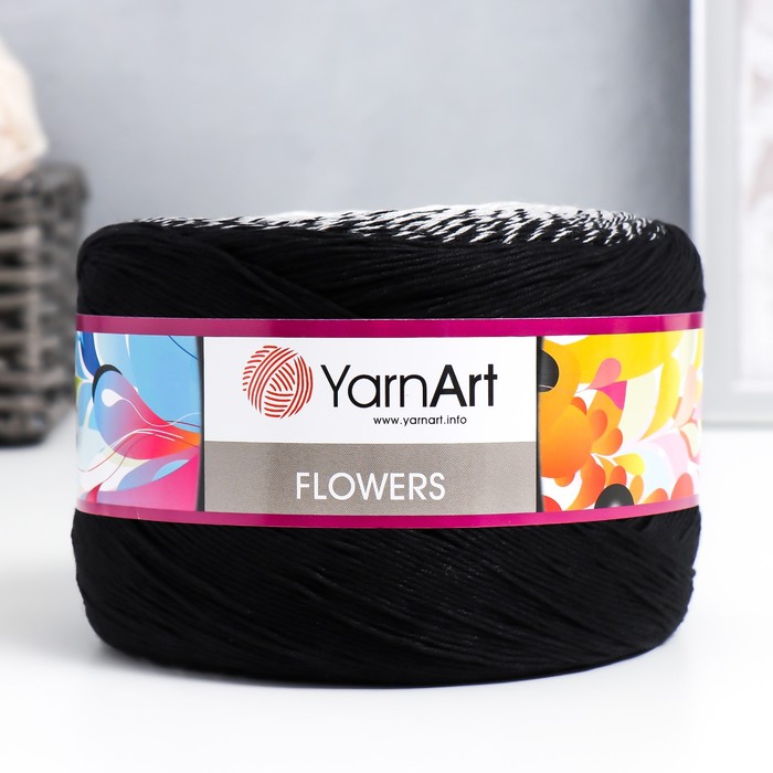

Пряжа Flowers 55% хлопок, 45% полиакрил 1000м/250гр (259 разноцветный)