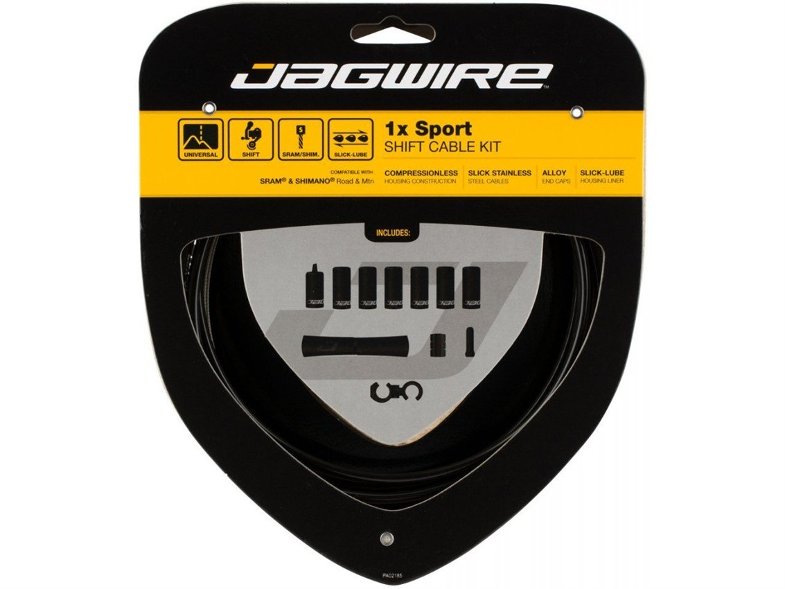 

Набор рубашек и тросиков переключения Jagwire Sport Shift Kit 1X Black (UCK350), Черный, Sport