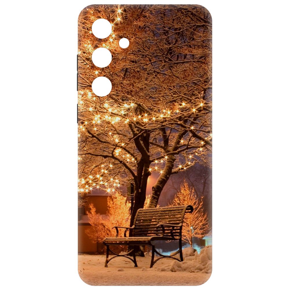 

Чехол-накладка Krutoff Soft Case Зимний парк для Samsung Galaxy A35 5G (A356) черный