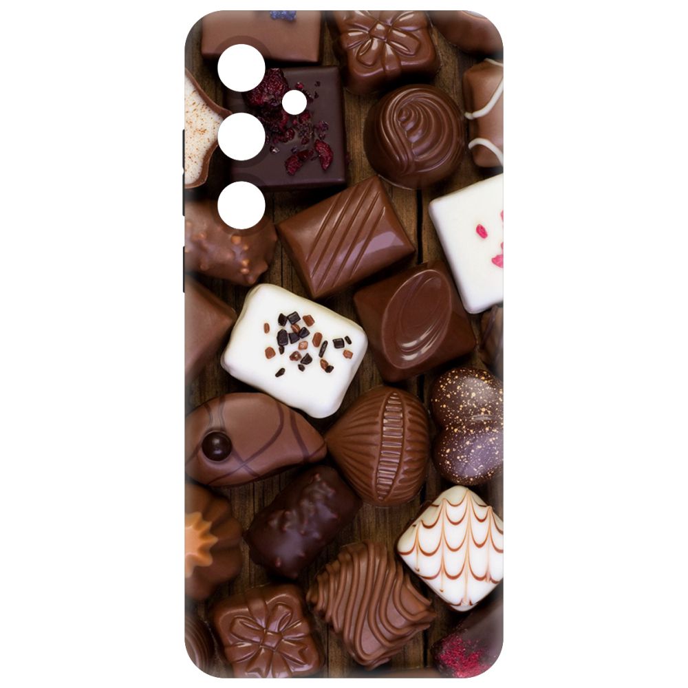 

Чехол-накладка Krutoff Soft Case Конфеты для Samsung Galaxy A35 5G (A356) черный