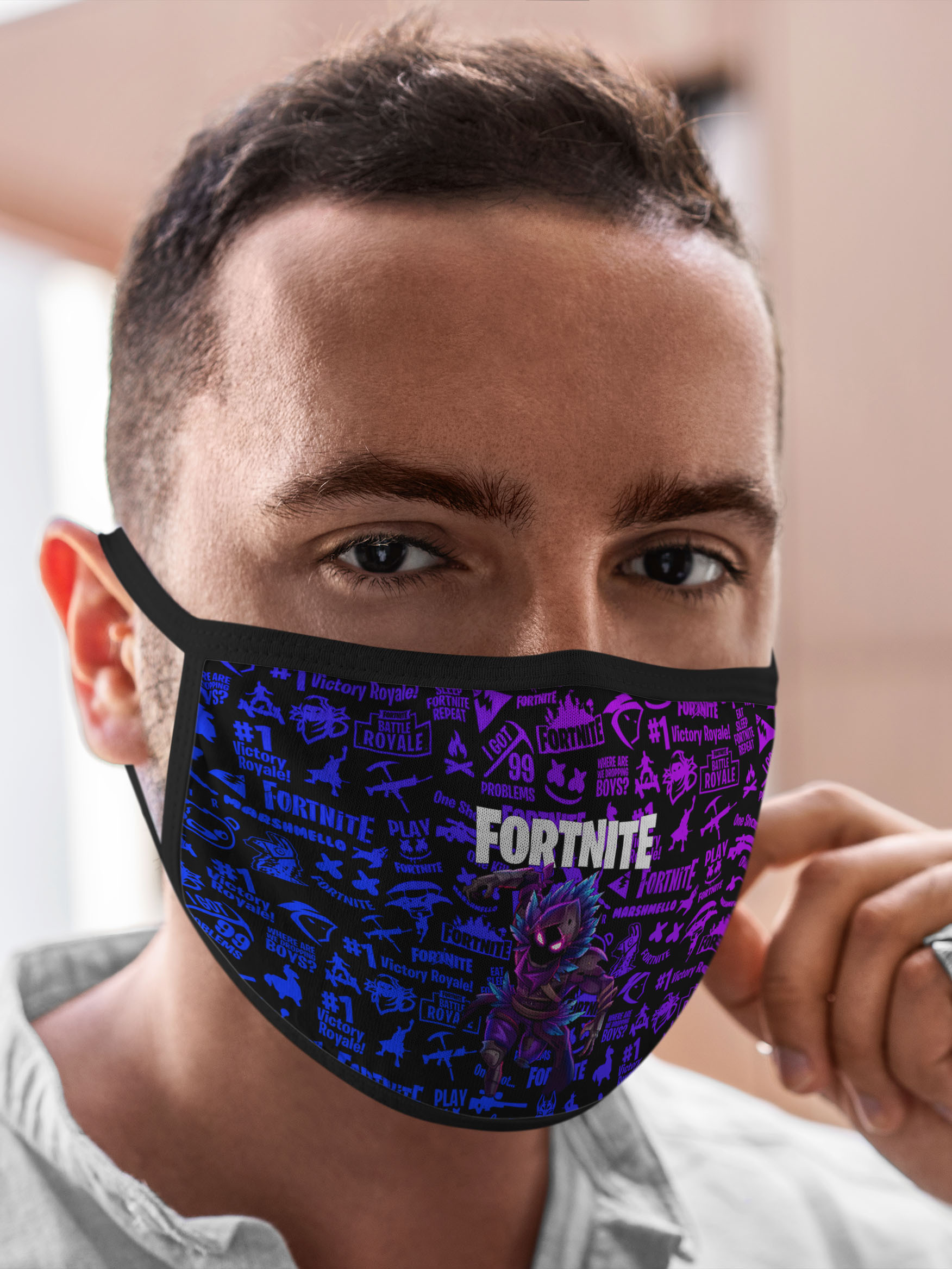 

Многоразовая маска унисекс Burnettie Fortnite X Raven Фортнайт, Разноцветный, Fortnite X Raven Фортнайт